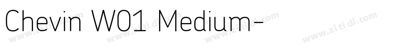 Chevin W01 Medium字体转换